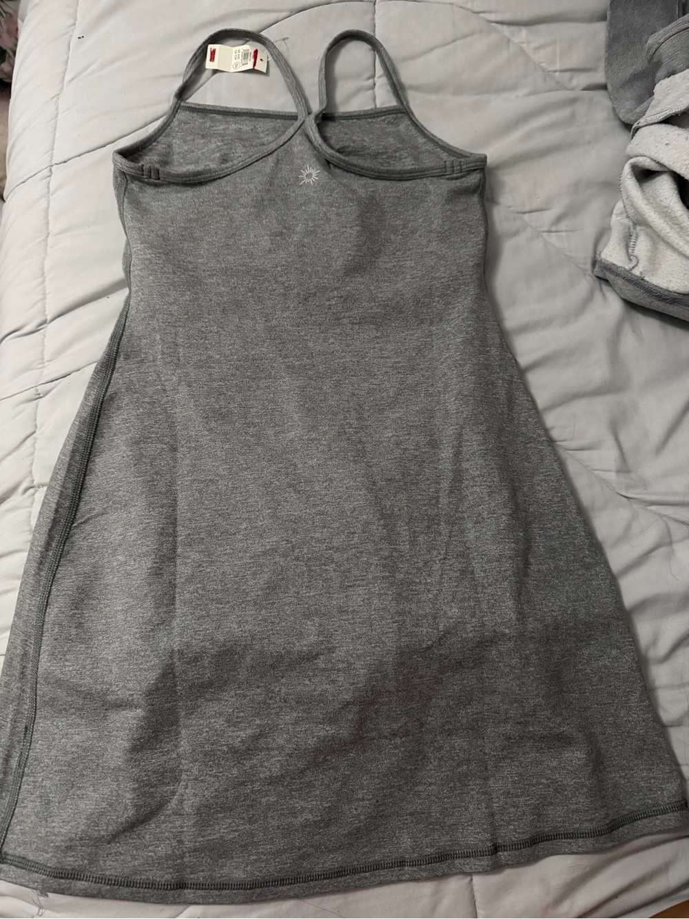 aerie Gray Seamless Mini Tank Dress
